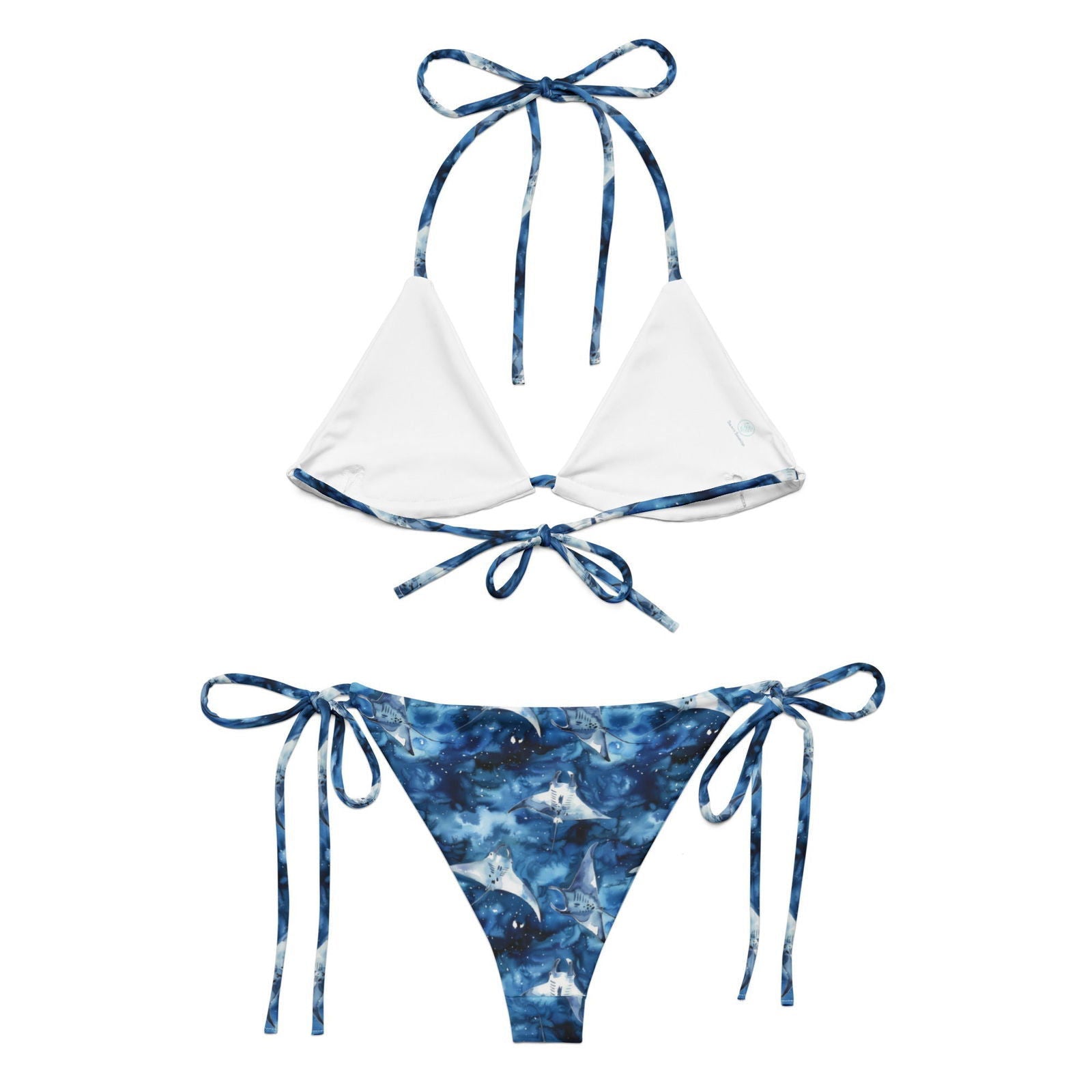 Starry Manta Ray Dance Eco String Bikini Set - Salinity Swimwear