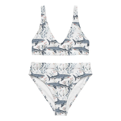 Tiger Shark Bloom Eco High-Waisted Bikini Set - Salinity Swimwear