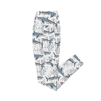 Tiger Shark Bloom Eco Swim Leggings With Pockets - Salinity Swimwear