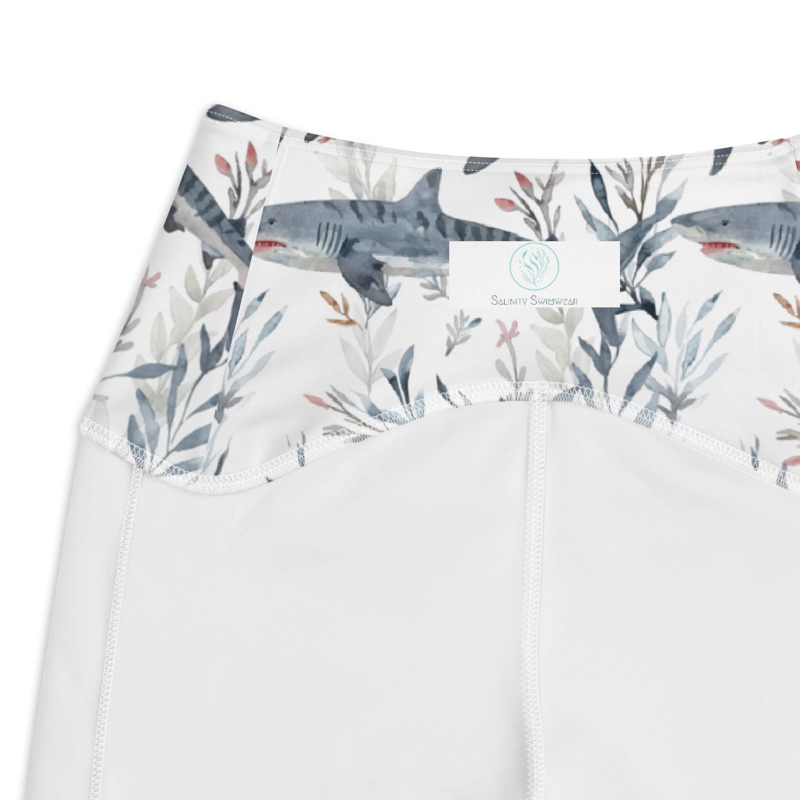 Tiger Shark Bloom Eco Swim Leggings With Pockets - Salinity Swimwear