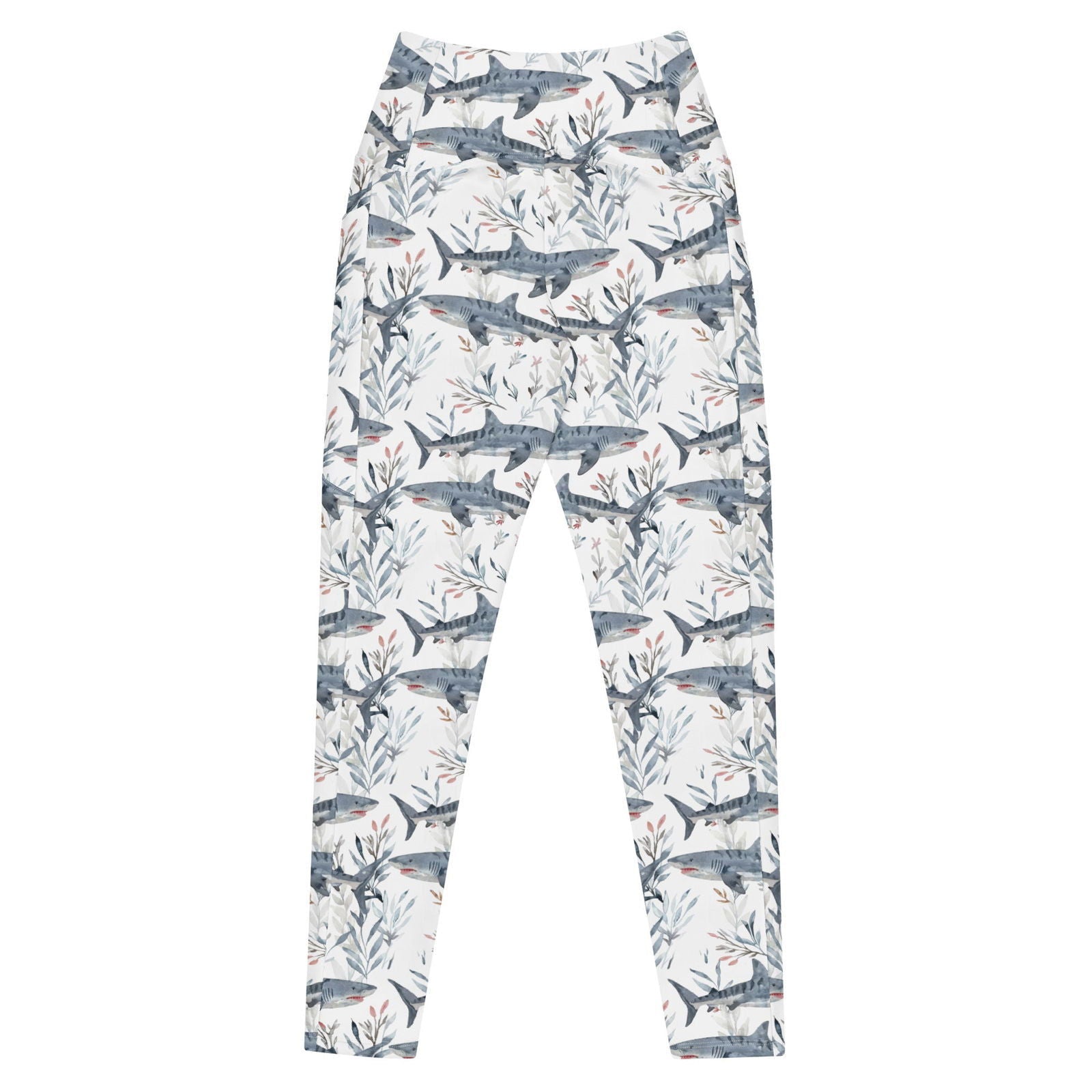 Tiger Shark Bloom Eco Swim Leggings With Pockets - Salinity Swimwear