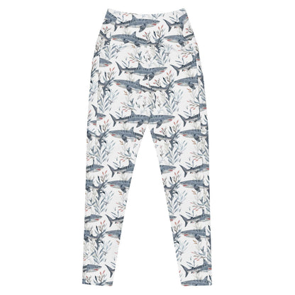 Tiger Shark Bloom Eco Swim Leggings With Pockets - Salinity Swimwear