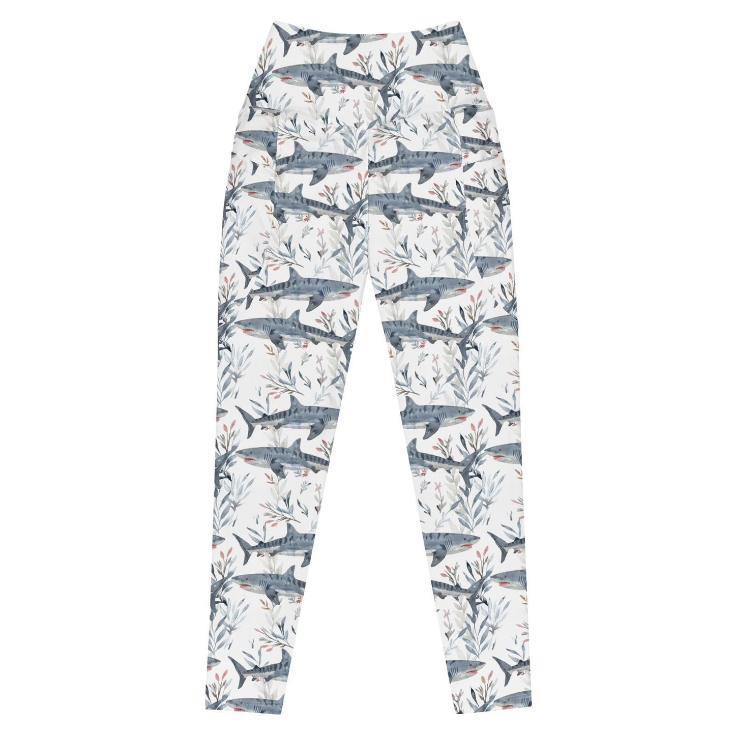 Tiger Shark Bloom Eco Swim Leggings With Pockets - Salinity Swimwear