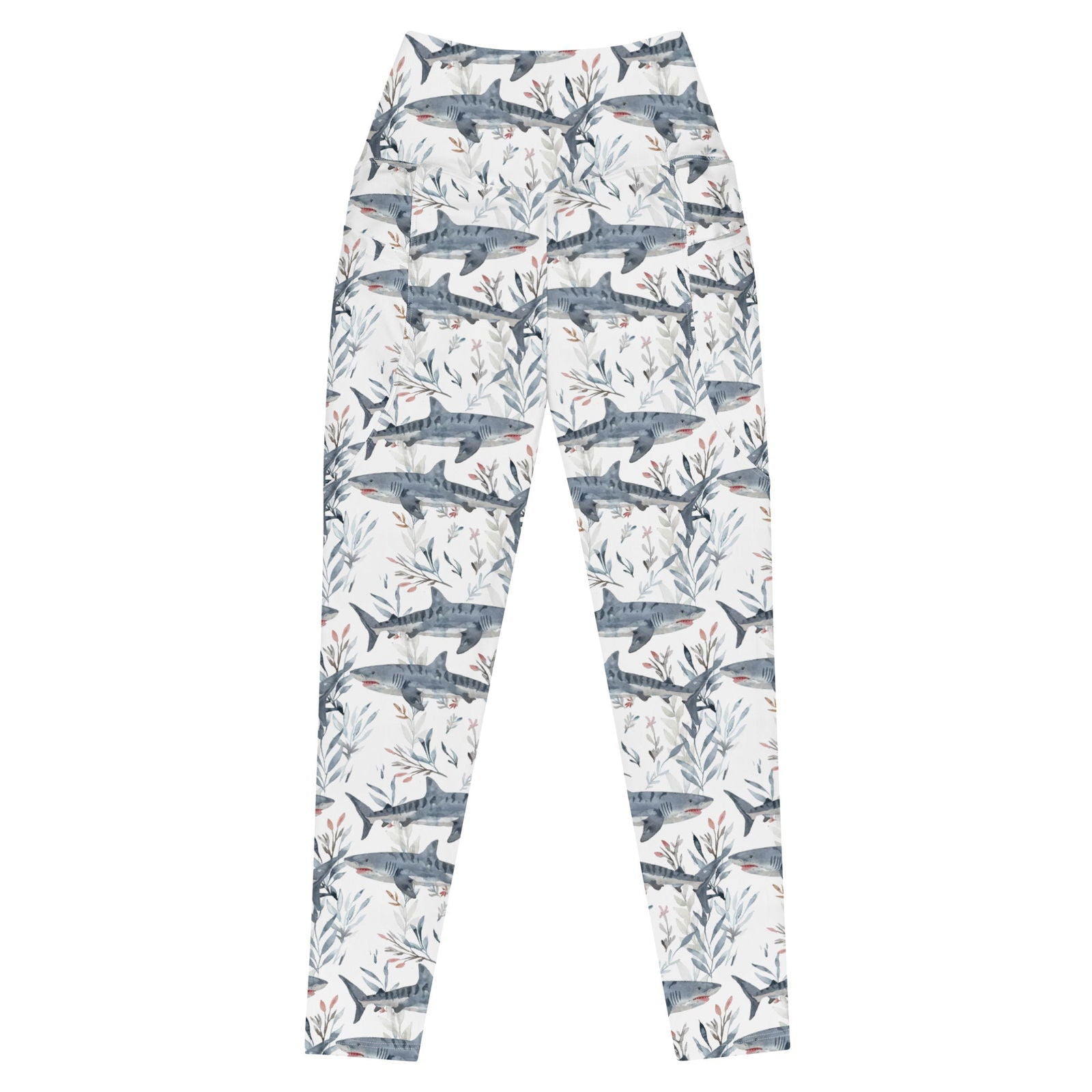 Tiger Shark Bloom Eco Swim Leggings With Pockets - Salinity Swimwear