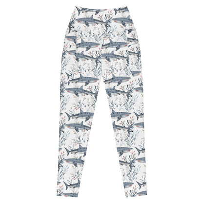 Tiger Shark Bloom Eco Swim Leggings With Pockets - Salinity Swimwear