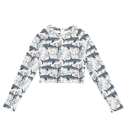 Tiger Shark Bloom Long Sleeve Eco Cropped Rash Guard