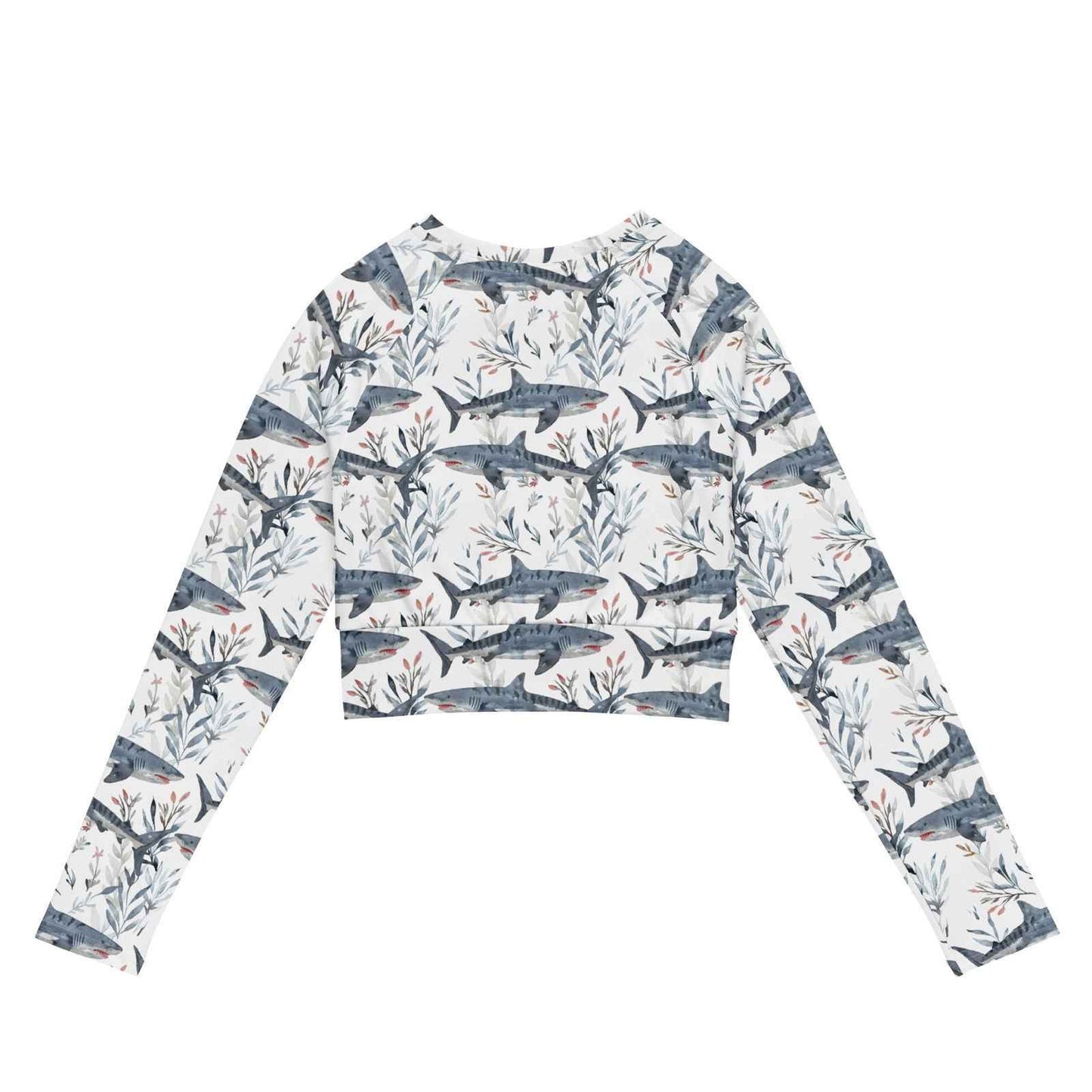 Tiger Shark Bloom Long Sleeve Eco Cropped Rash Guard