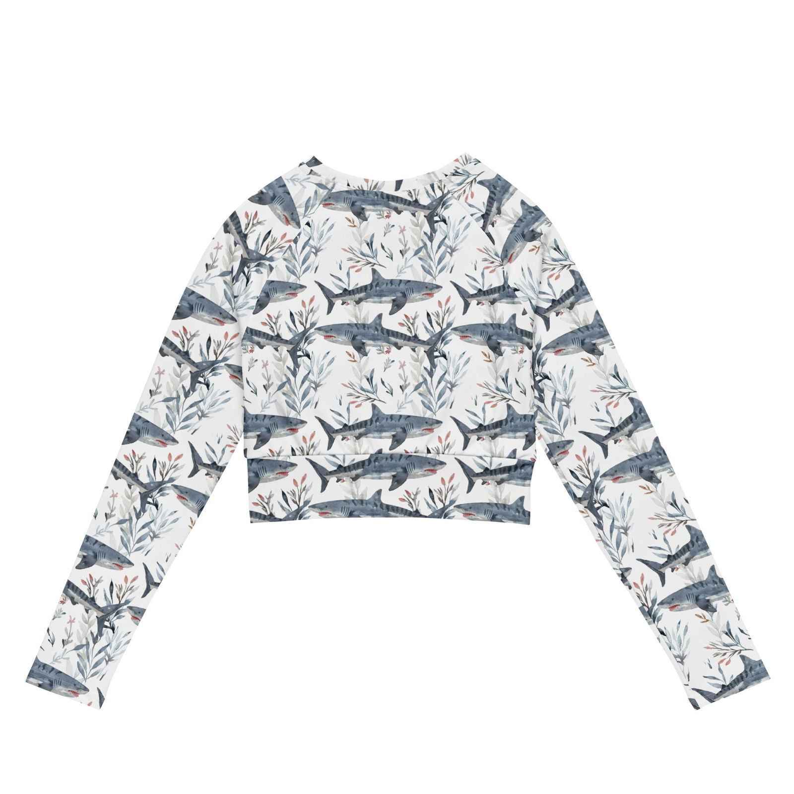 Tiger Shark Bloom Long Sleeve Eco Cropped Rash Guard