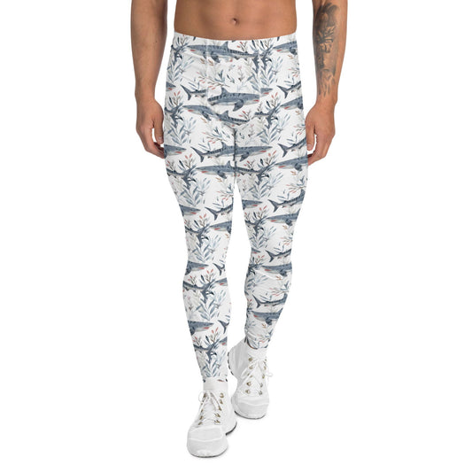 Tiger Shark Bloom Men's Dive Leggings - Salinity Swimwear - Leggings   - #tag1# - #tag2# - #tag3# - #tag4#