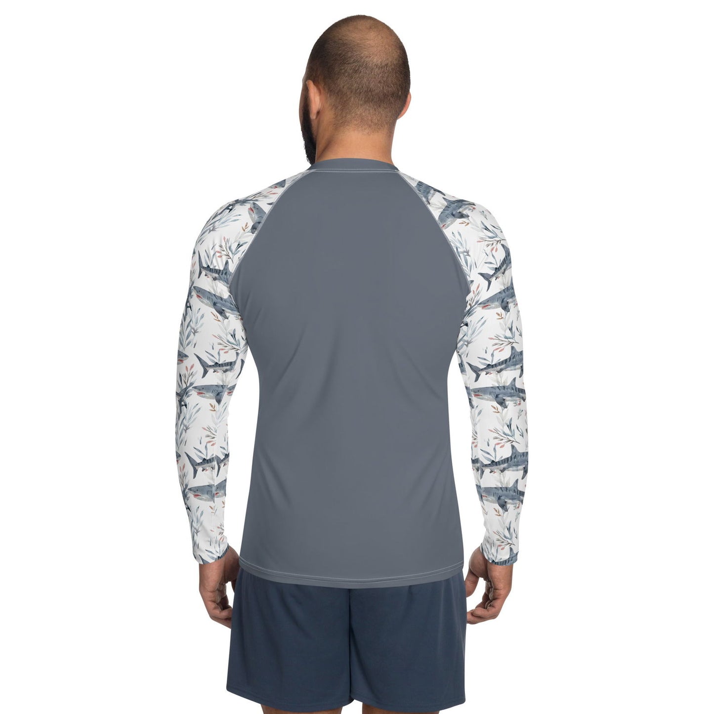 Tiger Shark Bloom Men's Rash Guard - Salinity Swimwear -    - #tag1# - #tag2# - #tag3# - #tag4#