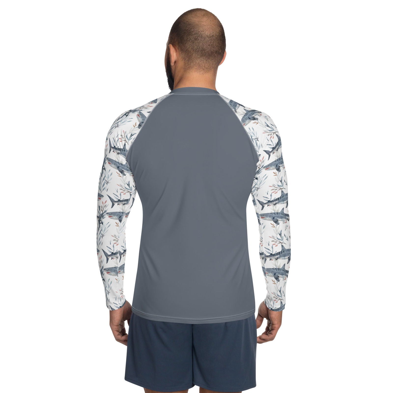 Tiger Shark Bloom Men's Rash Guard - Salinity Swimwear -    - #tag1# - #tag2# - #tag3# - #tag4#