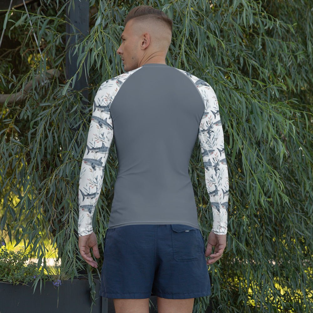 Tiger Shark Bloom Men's Rash Guard - Salinity Swimwear -    - #tag1# - #tag2# - #tag3# - #tag4#
