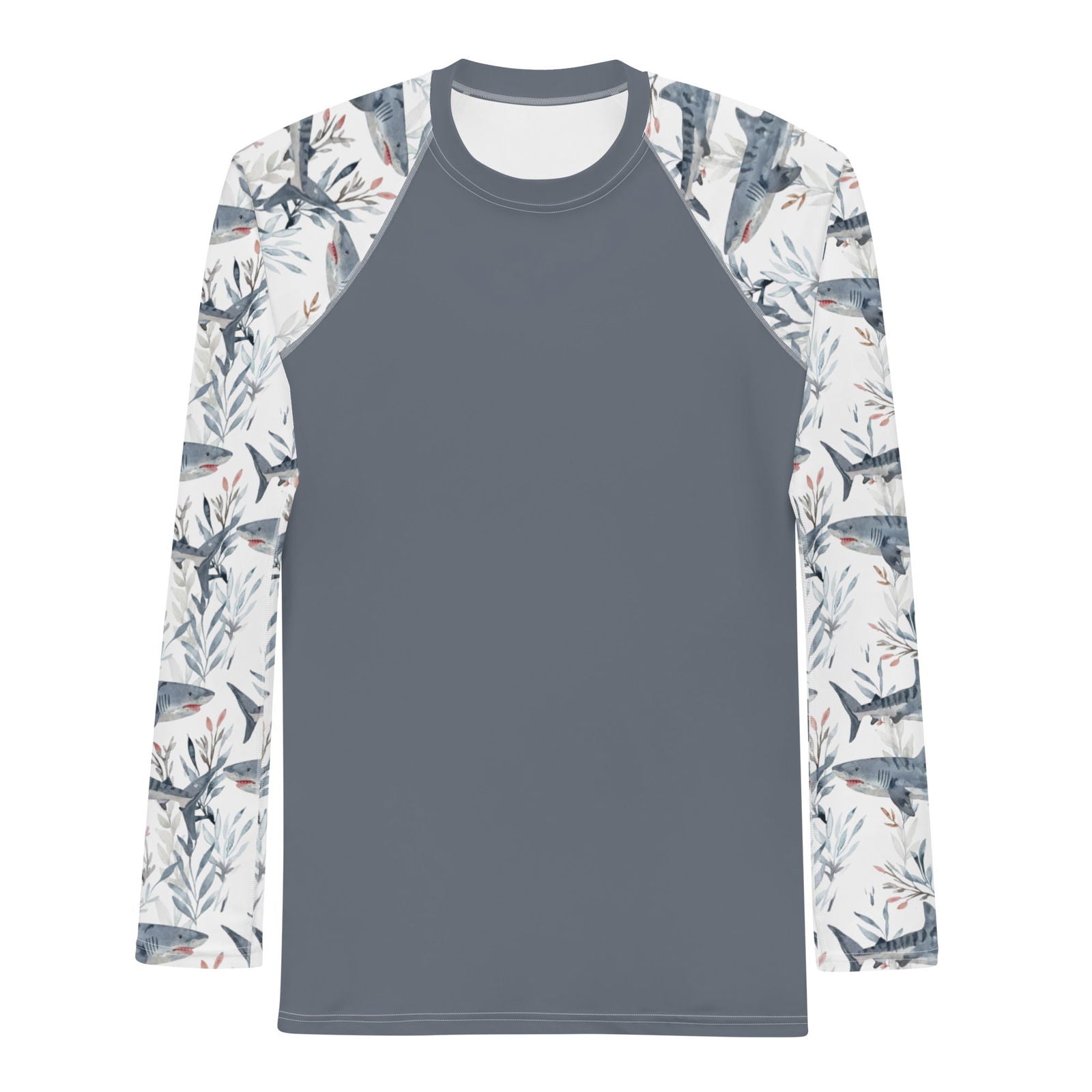 Tiger Shark Bloom Men's Rash Guard - Salinity Swimwear -    - #tag1# - #tag2# - #tag3# - #tag4#