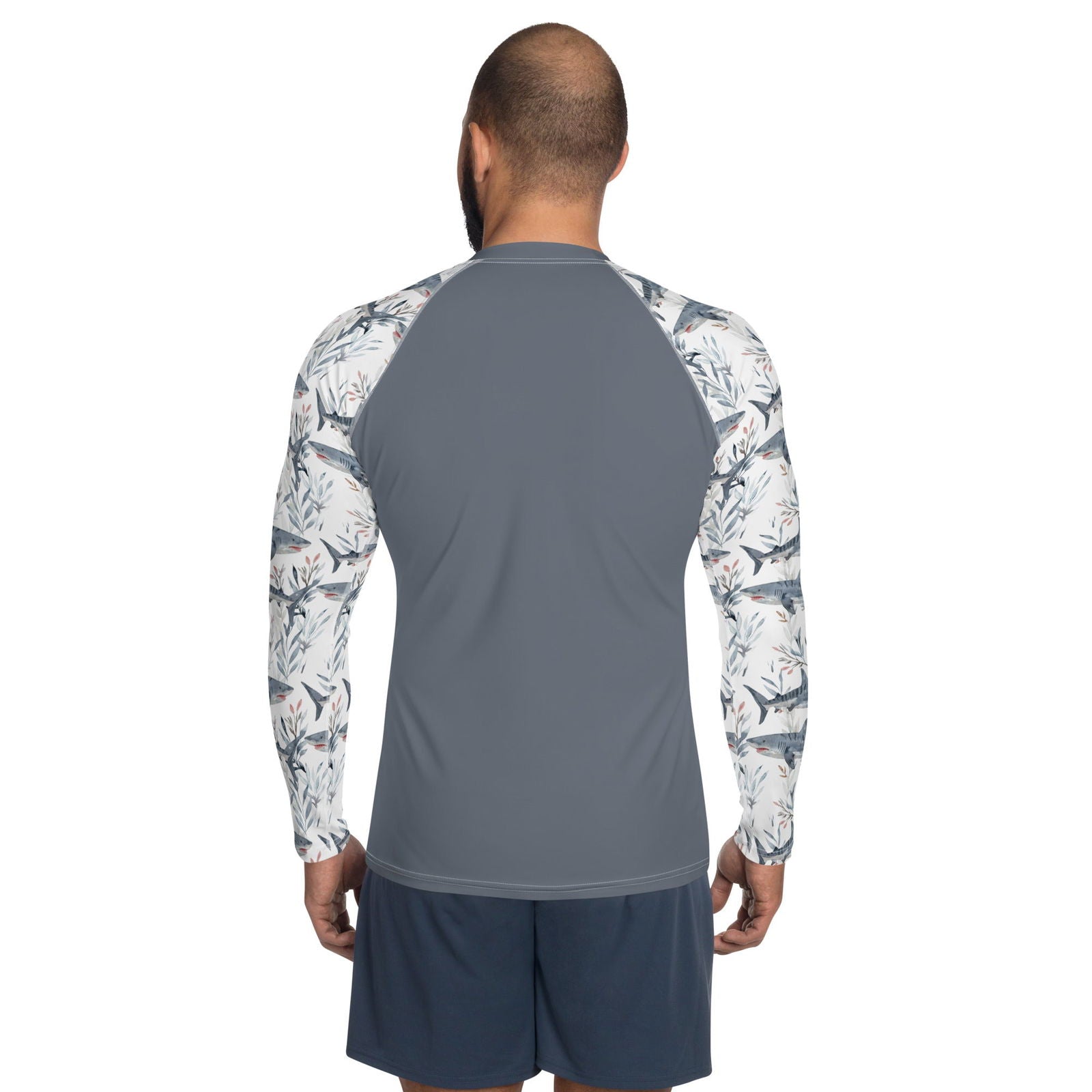 Tiger Shark Bloom Men's Rash Guard - Salinity Swimwear -    - #tag1# - #tag2# - #tag3# - #tag4#