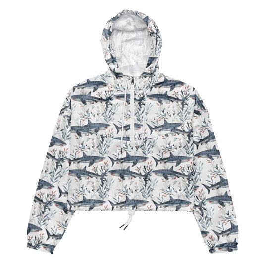 Tiger Shark Bloom Women’s cropped Windbreaker - Salinity Swimwear - Windbreaker   - #tag1#