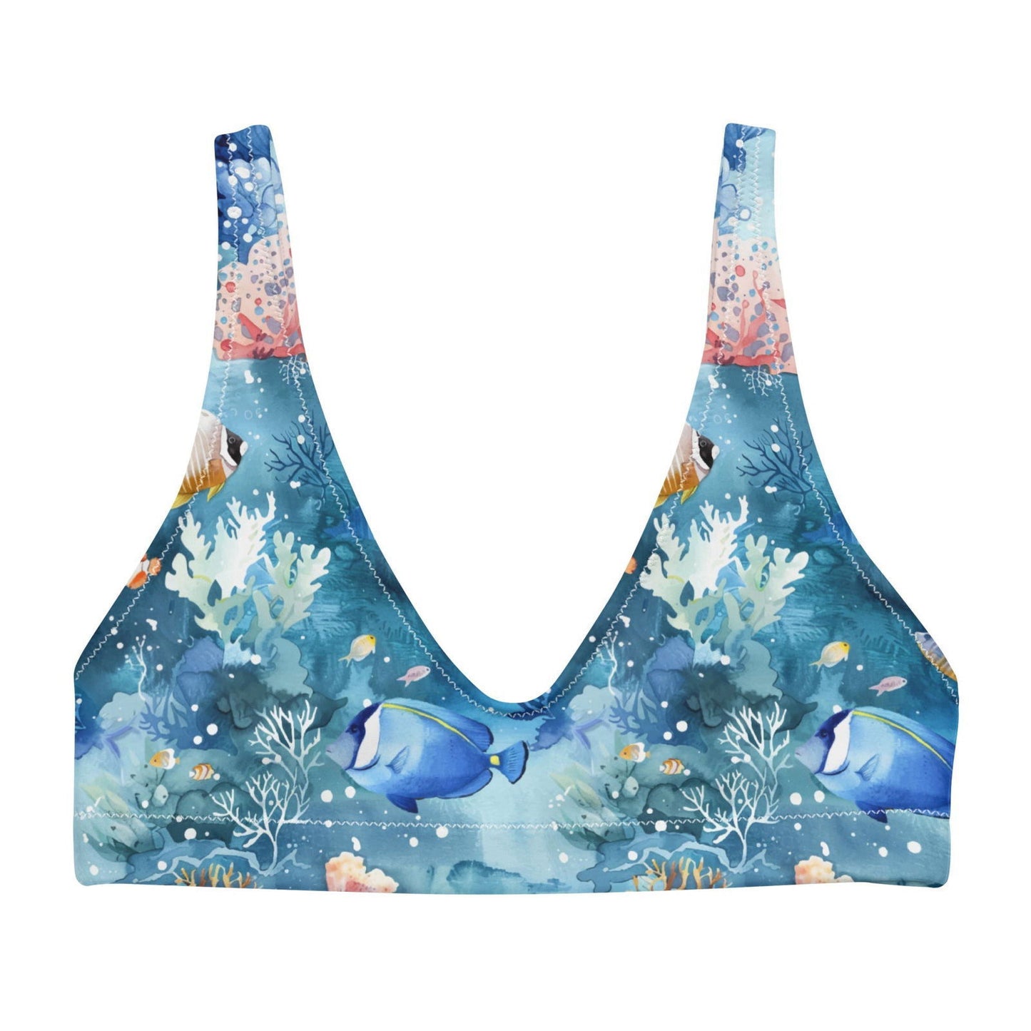 Tropical Reef Fish Eco Bikini Top - Salinity Swimwear
