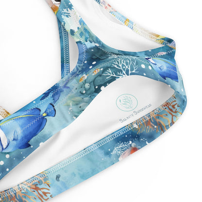 Tropical Reef Fish Eco Bikini Top - Salinity Swimwear