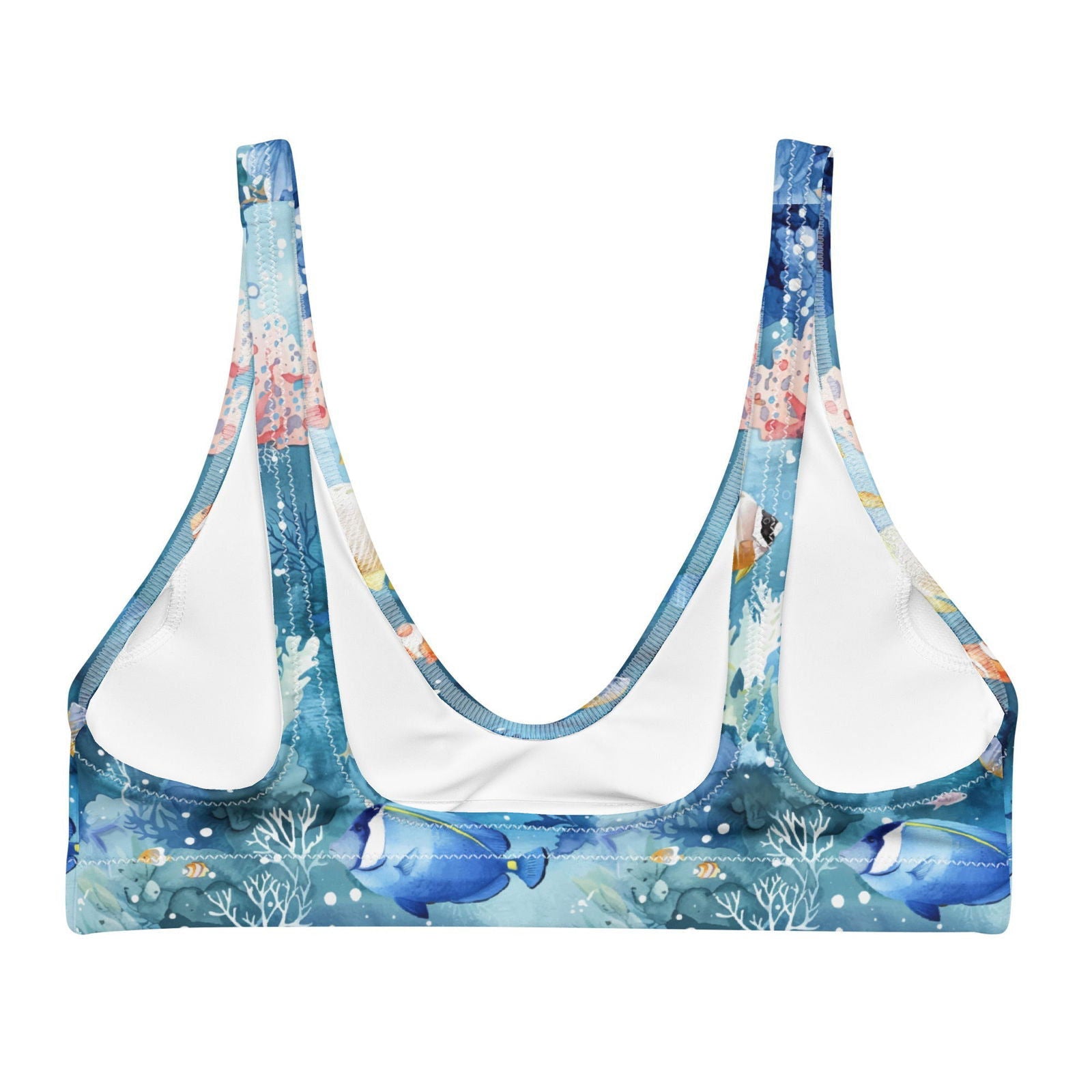 Tropical Reef Fish Eco Bikini Top - Salinity Swimwear