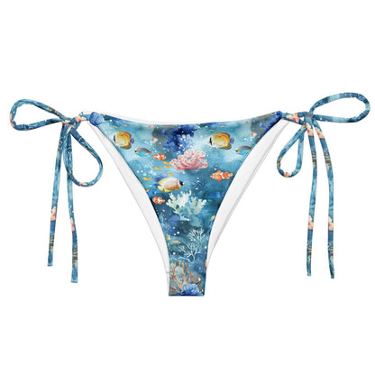 Tropical Reef Fish Eco String Bikini Bottom - Salinity Swimwear