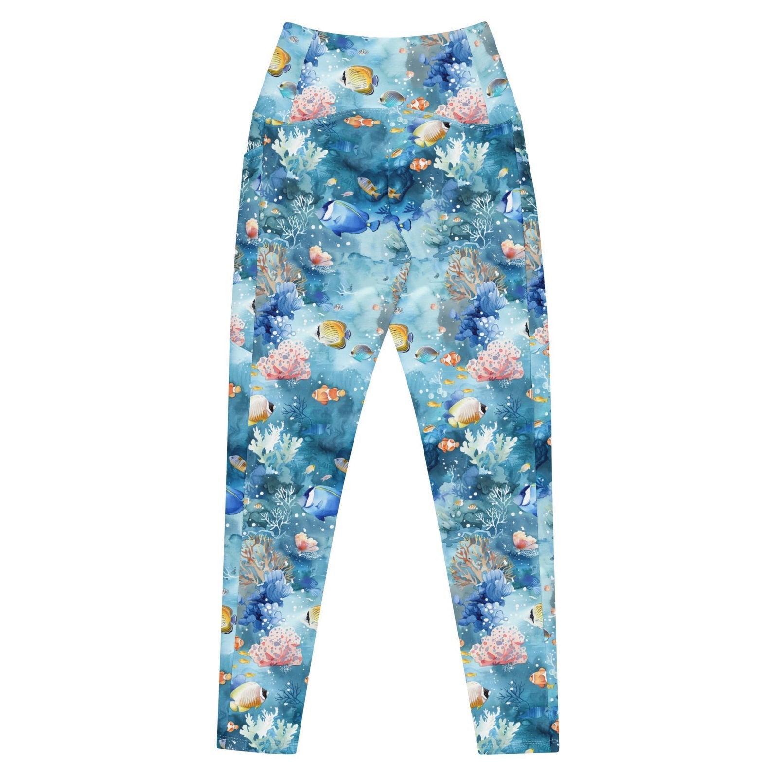 Tropical Reef Fish Eco Swim Leggings With Pockets - Salinity Swimwear