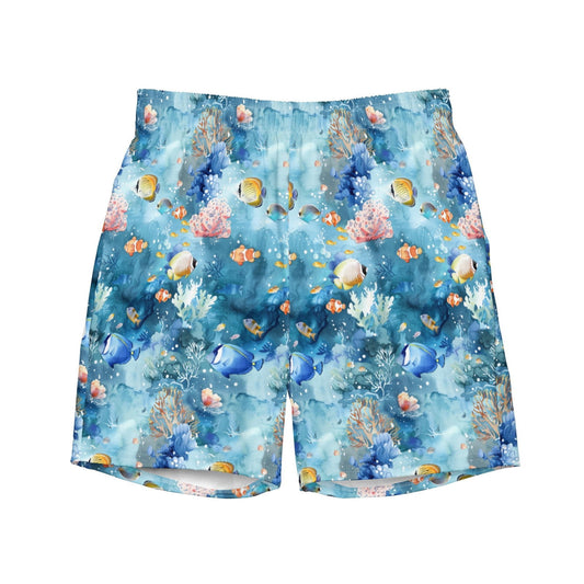Tropical Reef Fish Men's Swim Trunks - Salinity Swimwear - Swim Trunks   - #tag1#