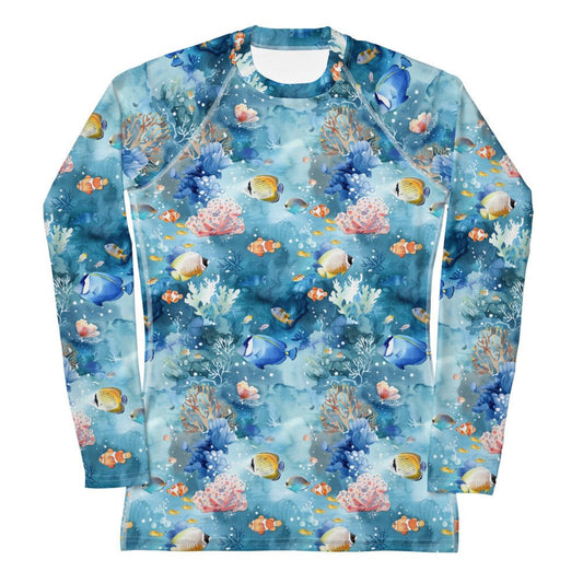 Tropical Reef Fish Women's Rash Guard - Salinity Swimwear - Rashguard   - #tag1#