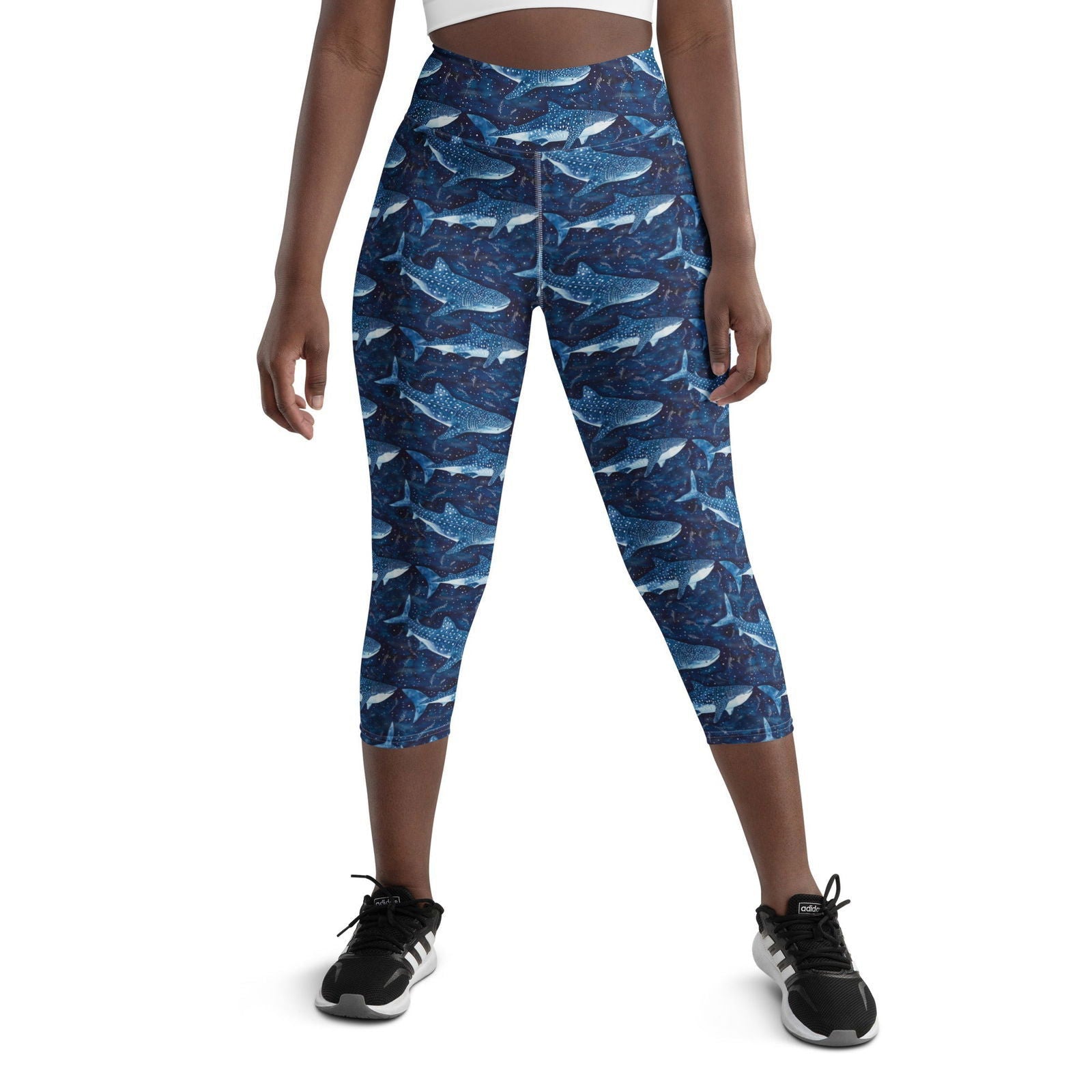 Whale Shark Dream Capri Swim Leggings - Salinity Swimwear