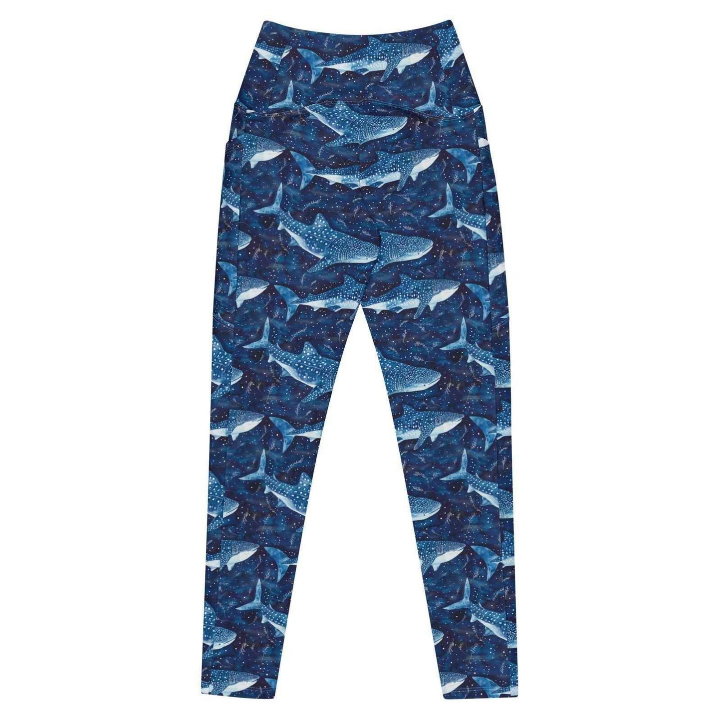Whale Shark Dream Eco Swim Leggings With Pockets