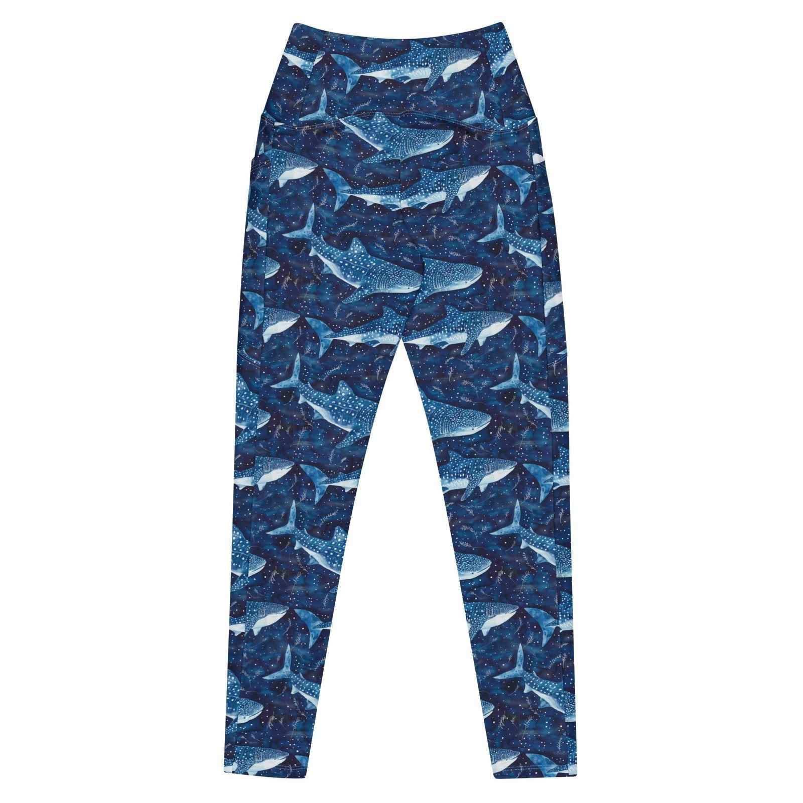 Whale Shark Dream Eco Swim Leggings With Pockets