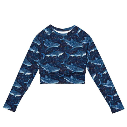Whale Shark Dream Long Sleeve Eco Cropped Rash Guard