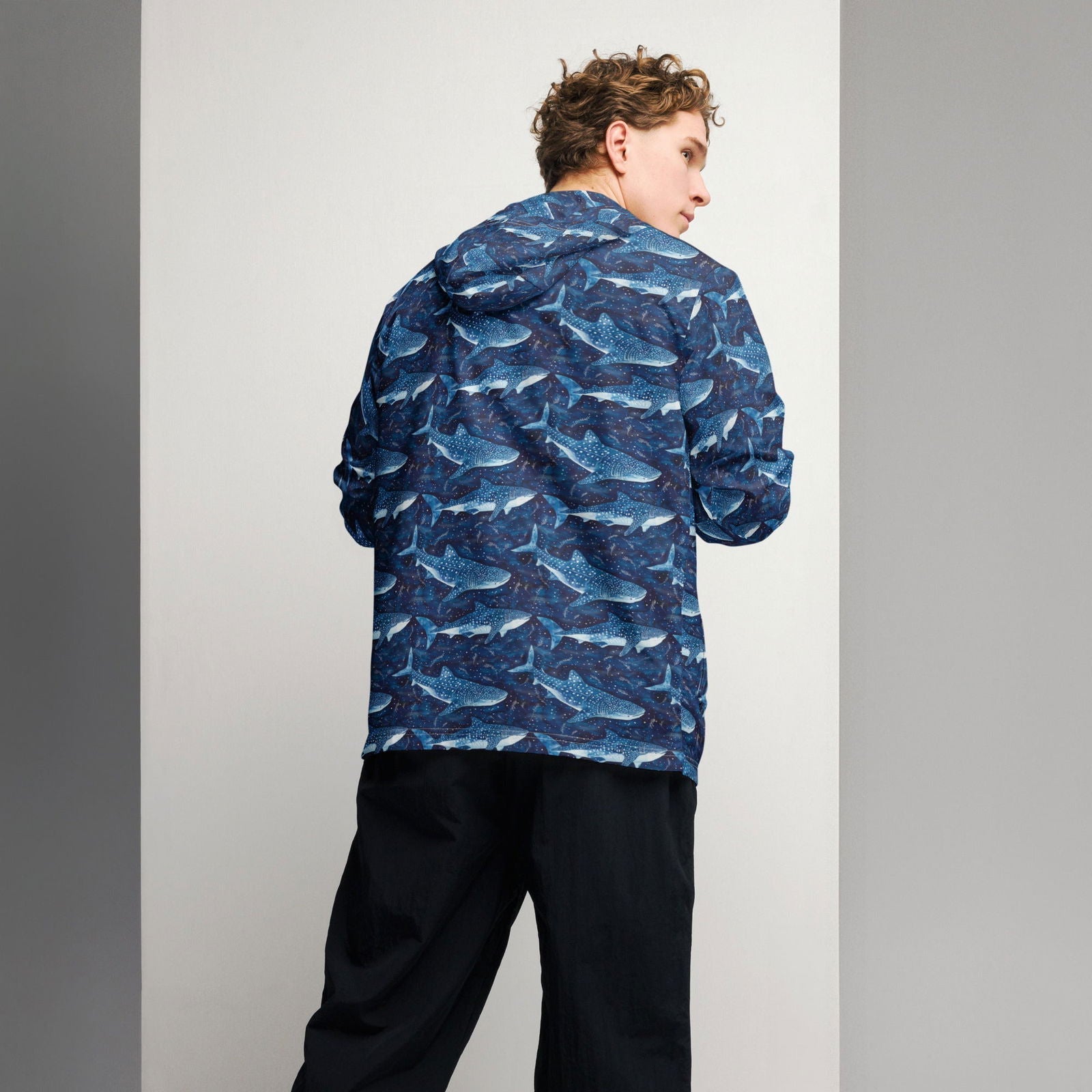 Whale Shark Dream Men’s Windbreaker - Salinity Swimwear -    - #tag1#
