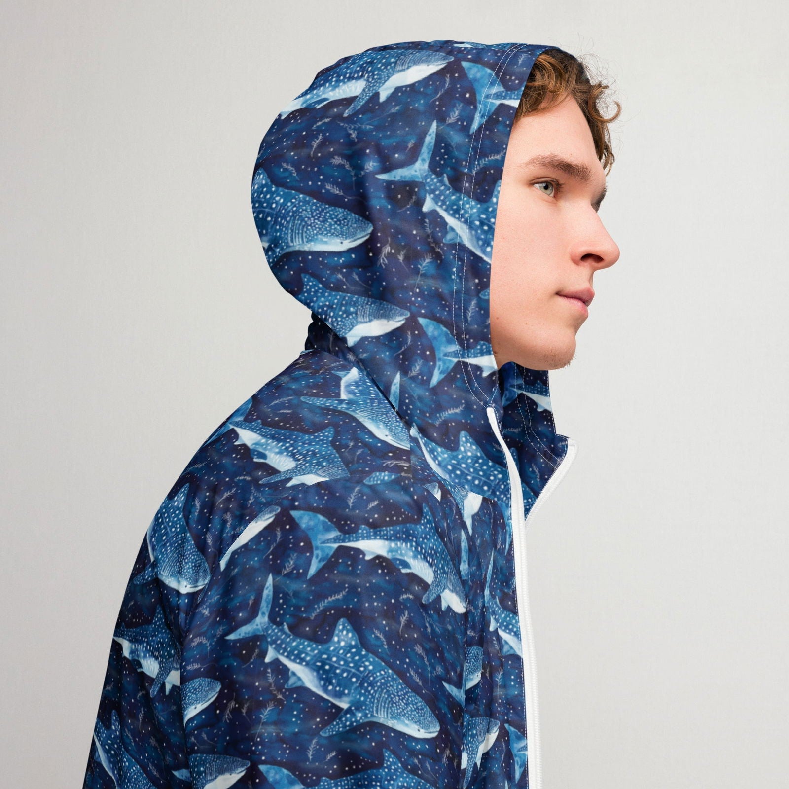 Whale Shark Dream Men’s Windbreaker - Salinity Swimwear -    - #tag1#