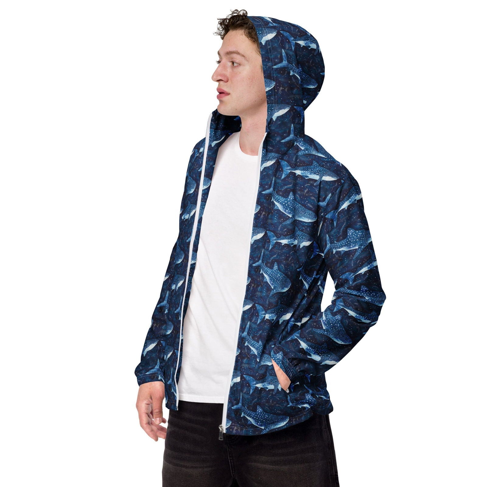 Whale Shark Dream Men’s Windbreaker - Salinity Swimwear -    - #tag1#