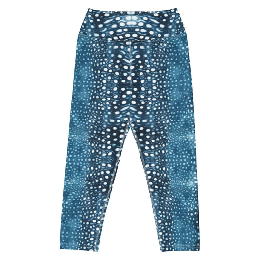 Whale Shark Mosaic Capri Swim Leggings - Salinity Swimwear