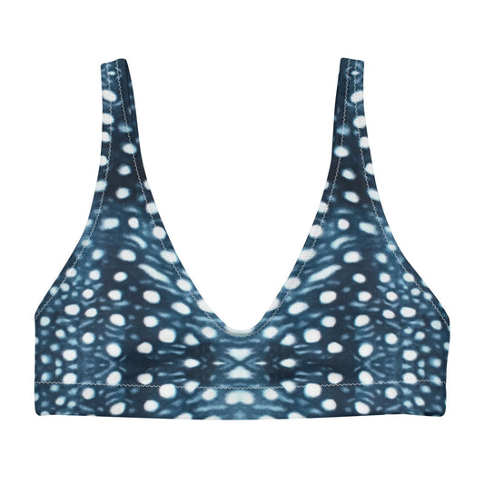 Whale Shark Mosaic Eco Bikini Top - Salinity Swimwear