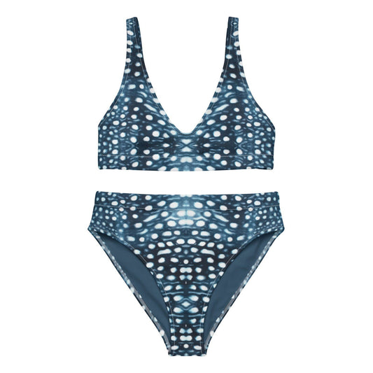 Whale Shark Mosaic Eco High-Waisted Bikini Set - Salinity Swimwear