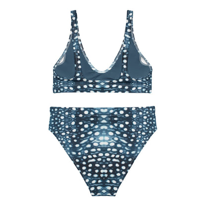 Whale Shark Mosaic Eco High-Waisted Bikini Set - Salinity Swimwear
