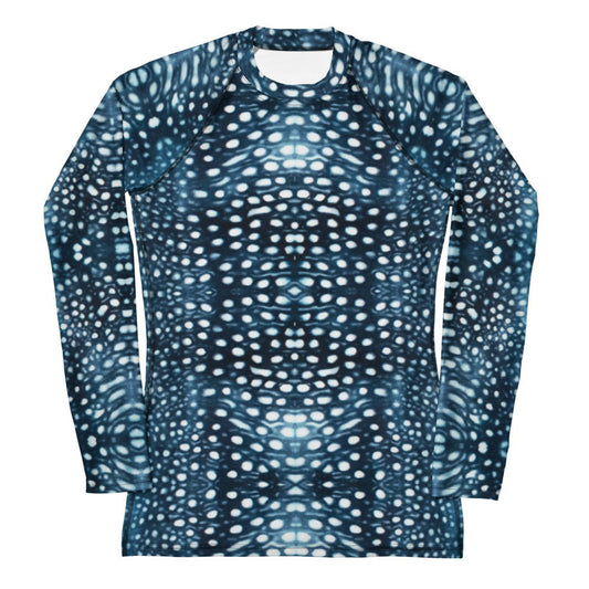 Whale Shark Mosaic Women's Rash Guard - Salinity Swimwear -    - #tag1#