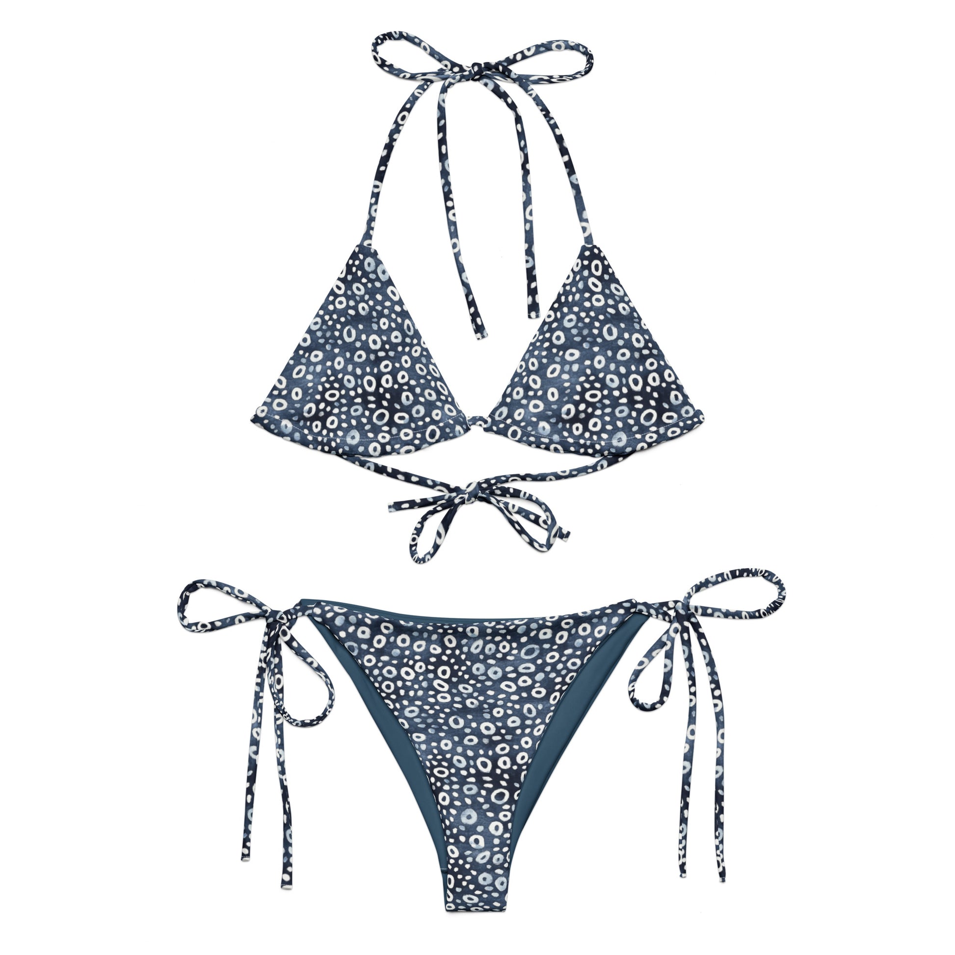 Eagle Ray Spots Eco High-Waisted Bikini Set - Salinity Swimwear - Bikini Set   - #tag1#