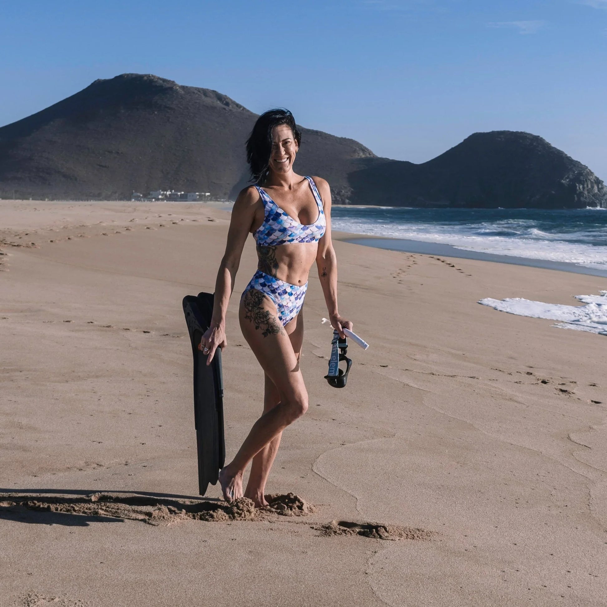 Amethyst Ocean Mermaid Eco High-Waisted Bikini Set - Salinity Swimwear