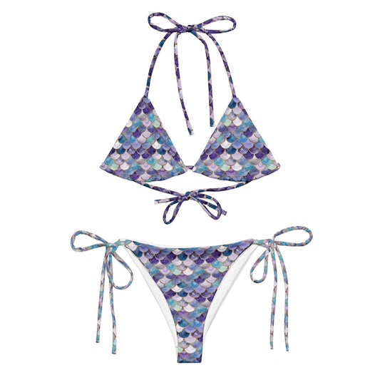 Salinity Swimwear Amethyst Ocean Mermaid Eco String Bikini Set Bikini Set