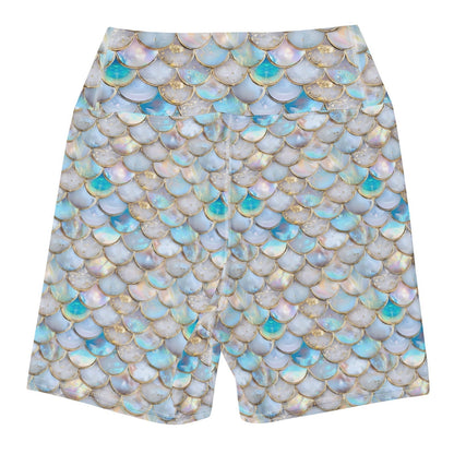 Salinity Swimwear Blue Lagoon Mermaid 4" Inch Dive Shorts Shorts