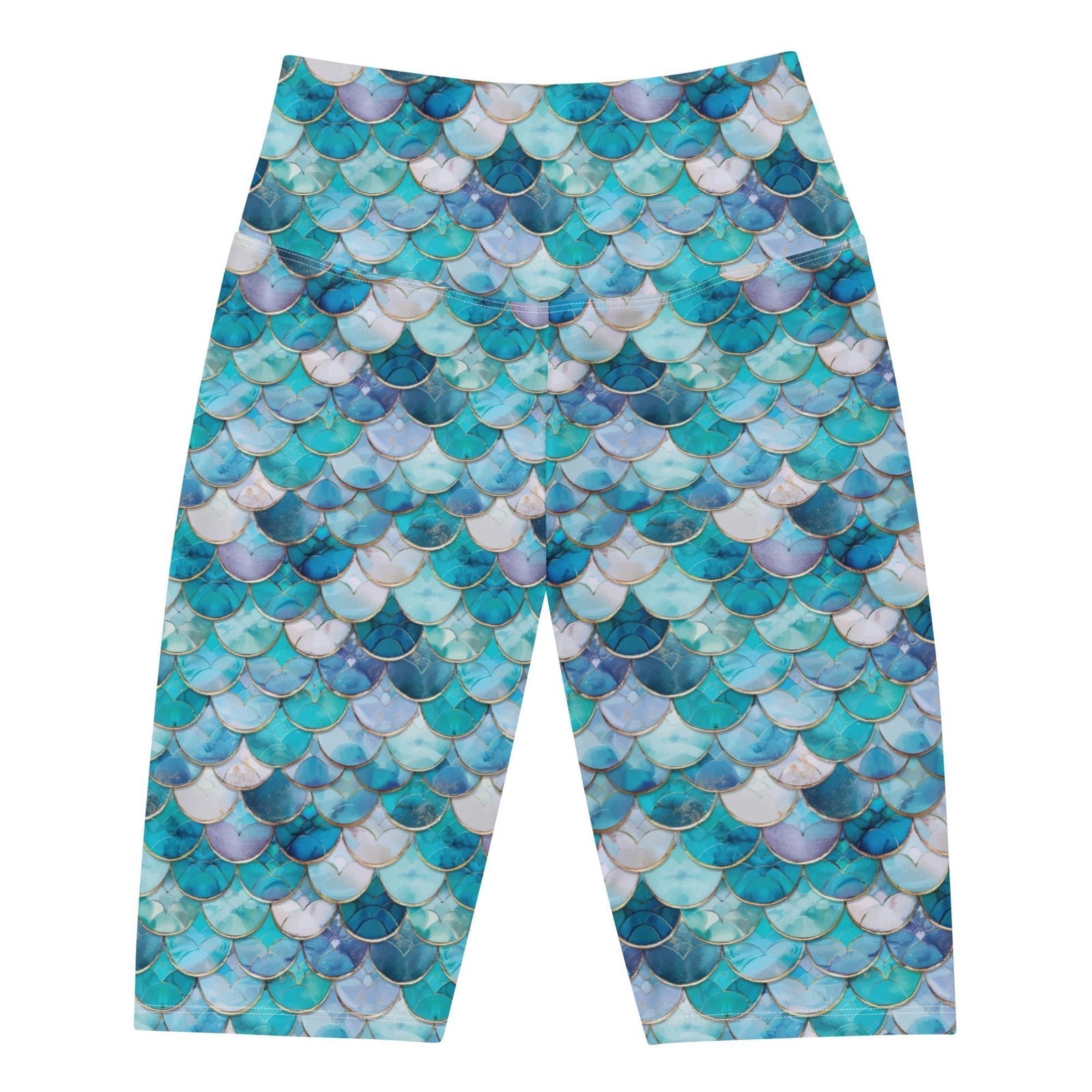 Salinity Swimwear Blue Lagoon Mermaid 8" Inch Dive Shorts Shorts