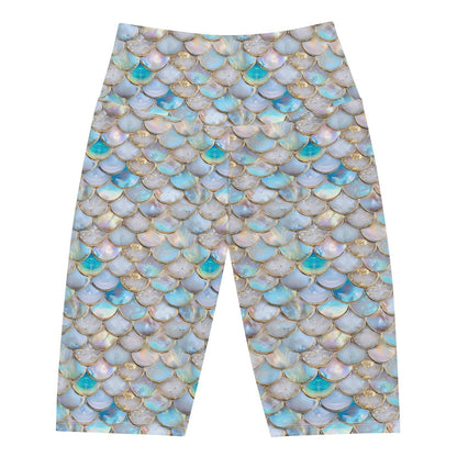 Salinity Swimwear Blue Lagoon Mermaid 8" Inch Dive Shorts Shorts