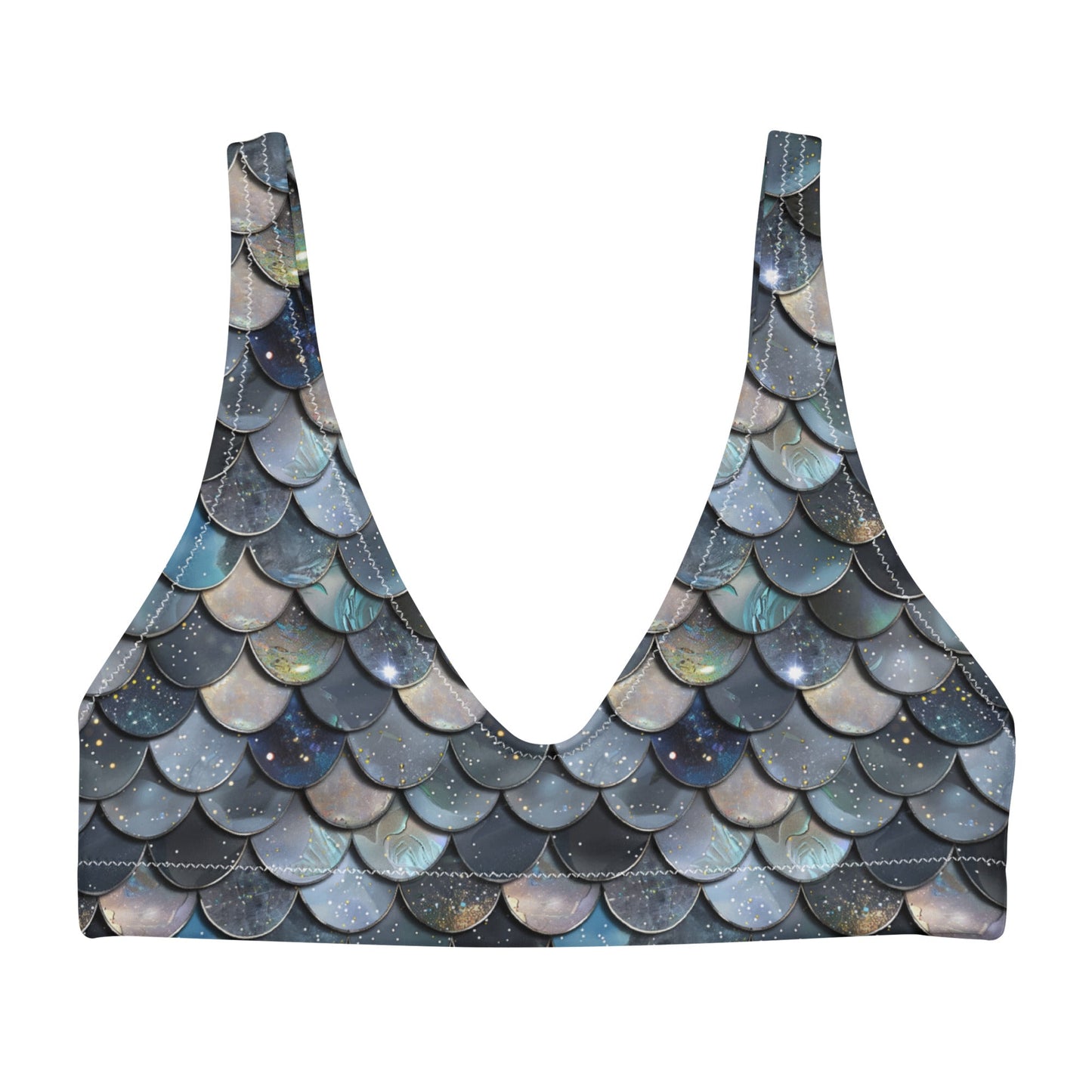 Salinity Swimwear Blue Lagoon Mermaid Eco Bikini Top Bikini Top