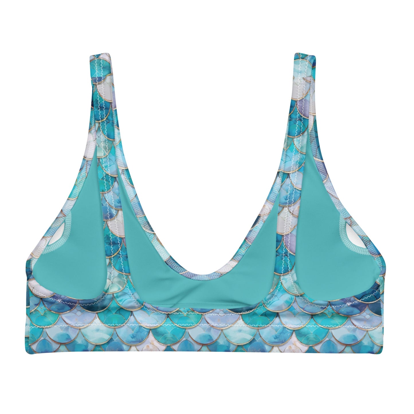 Salinity Swimwear Blue Lagoon Mermaid Eco Bikini Top Bikini Top
