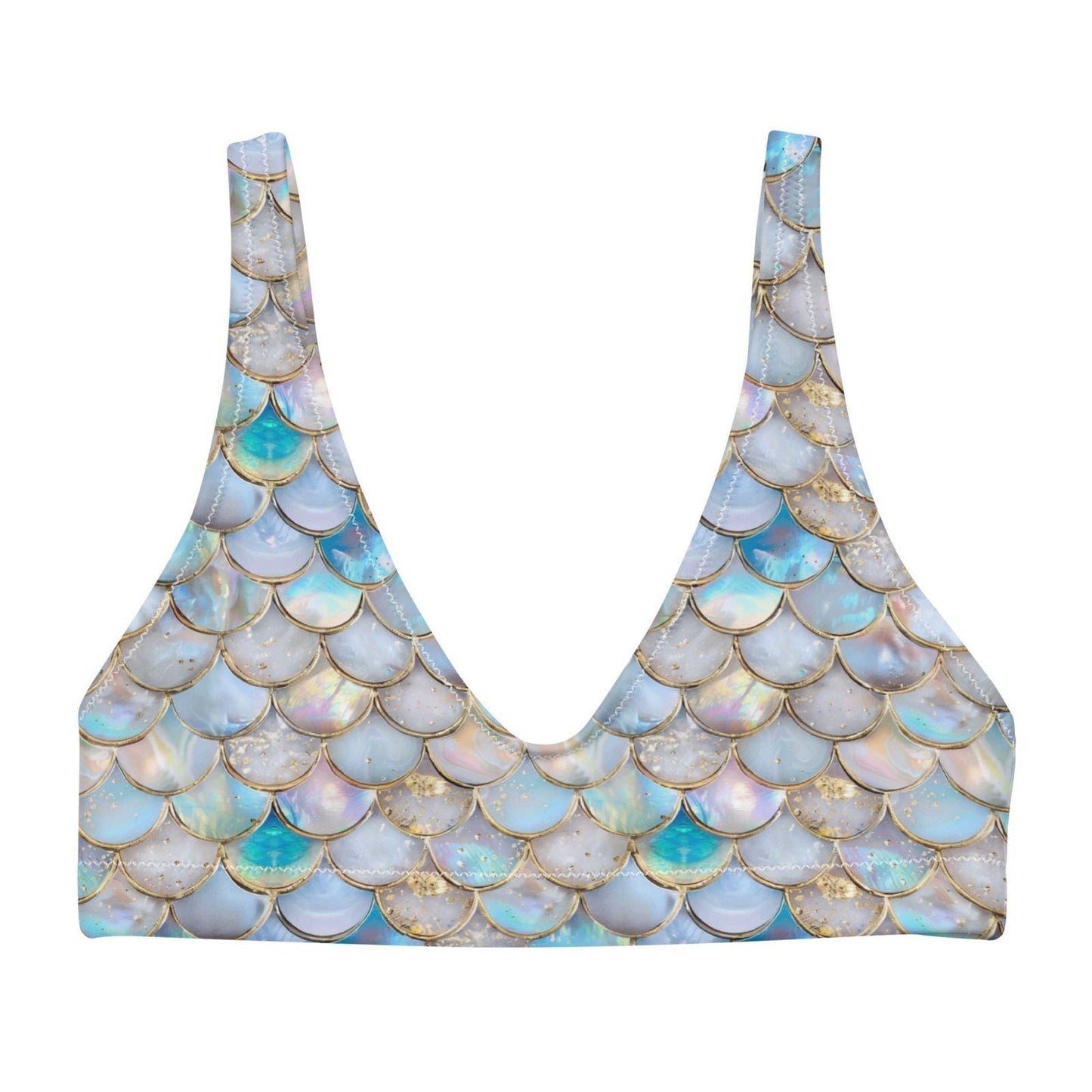 Salinity Swimwear Blue Lagoon Mermaid Eco Bikini Top Bikini Top