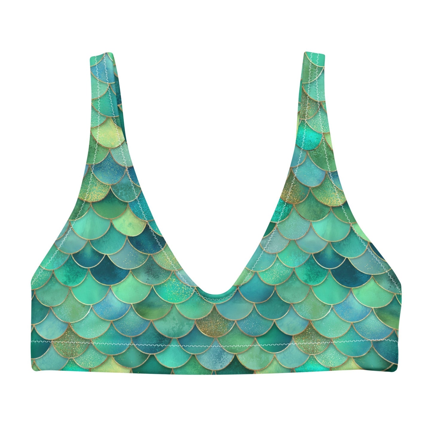 Salinity Swimwear Blue Lagoon Mermaid Eco Bikini Top Bikini Top