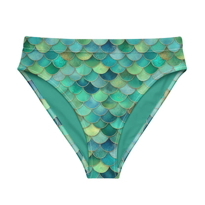 Salinity Swimwear Blue Lagoon Mermaid Eco High - Waisted Bikini Bottom Bikini Bottom