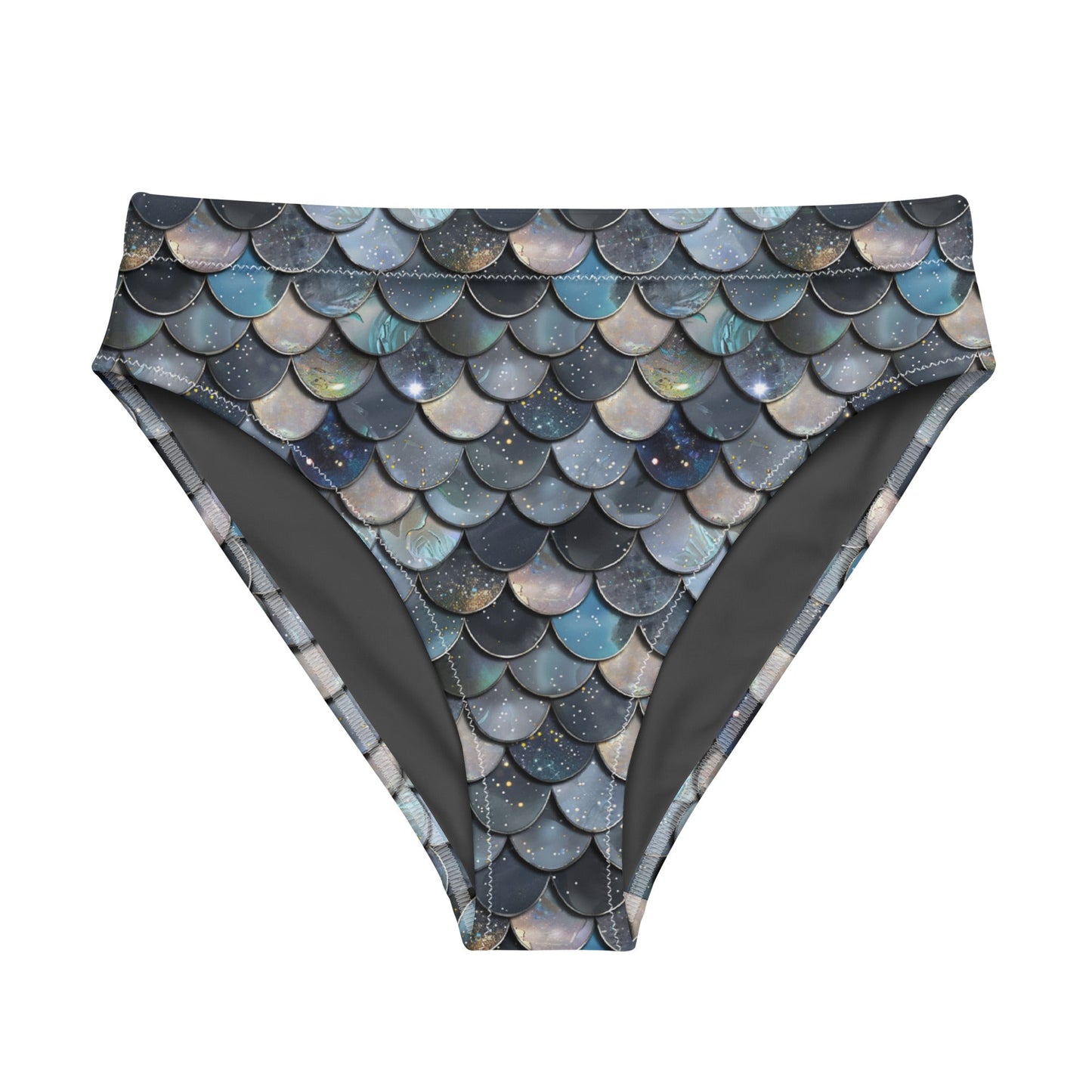 Salinity Swimwear Blue Lagoon Mermaid Eco High - Waisted Bikini Bottom Bikini Bottom